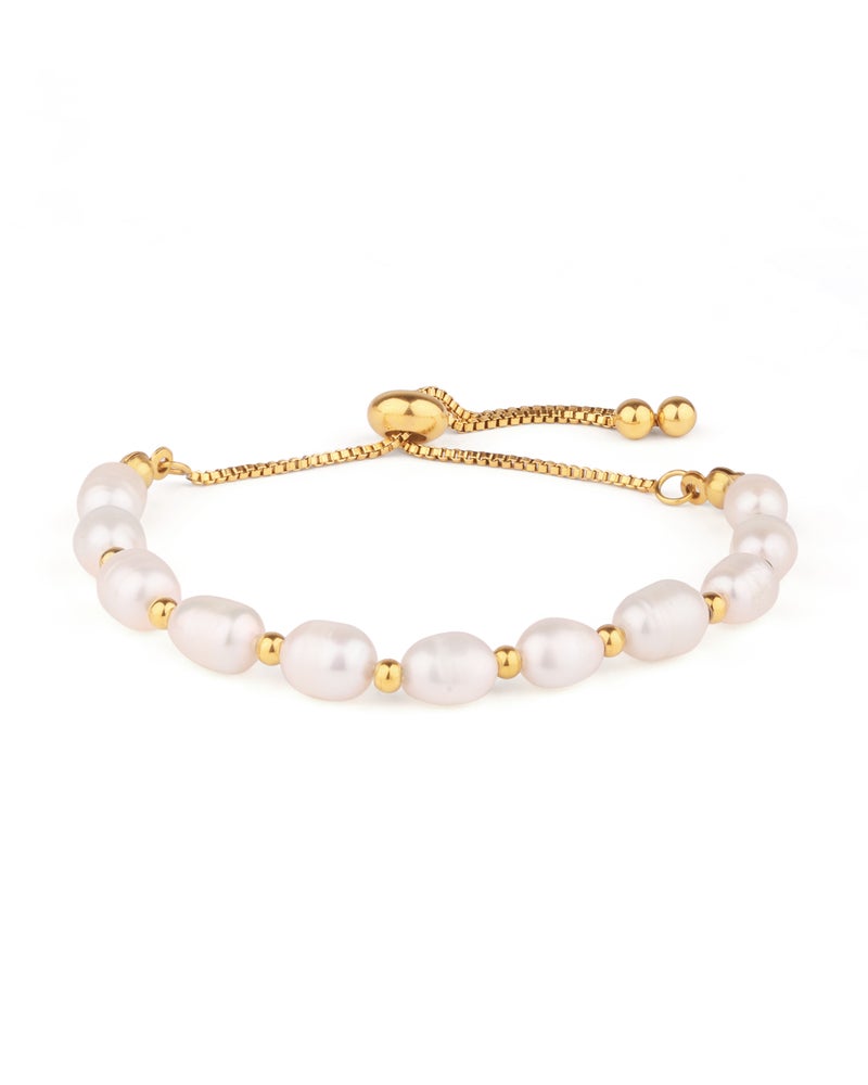 TAAHIRA Freshwater Pearl Beaded Bracelet - Image 1